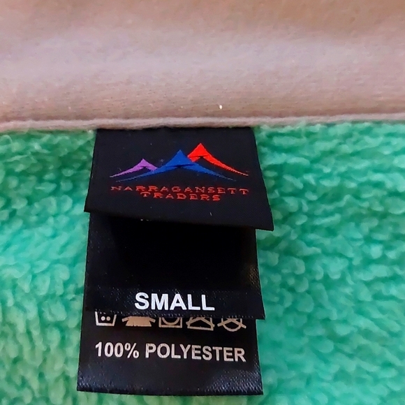 Full Zip Fleece Jacket - Narragansett Traders, Small, Green - Picture 3 of 5